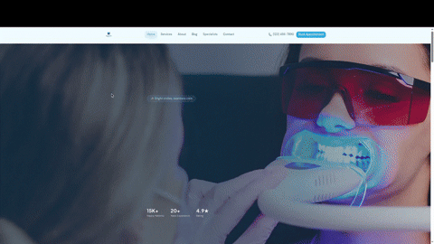 Bright Smile Clinic — application preview